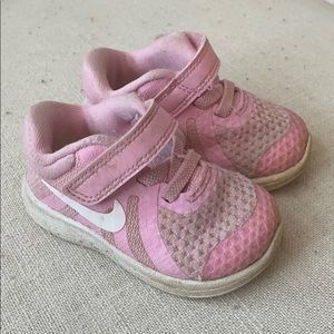 Nike baby pink sneakers size 3c